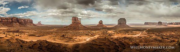 Panorama of Monument Valley